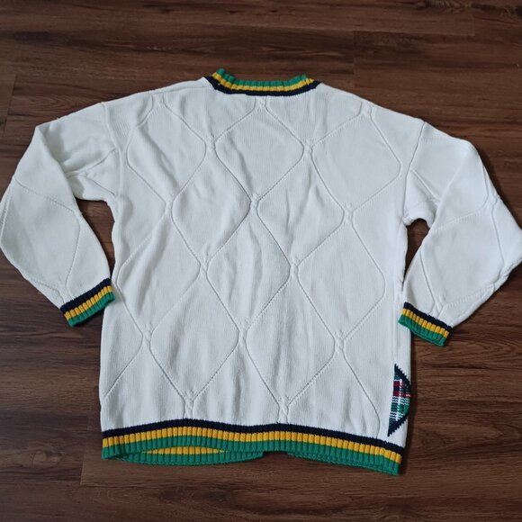 Vintage EP Pro Sweater Cardigan Womens Small Ribbed V-Neck Preppy Golf Outdoor - Picture 5 of 5